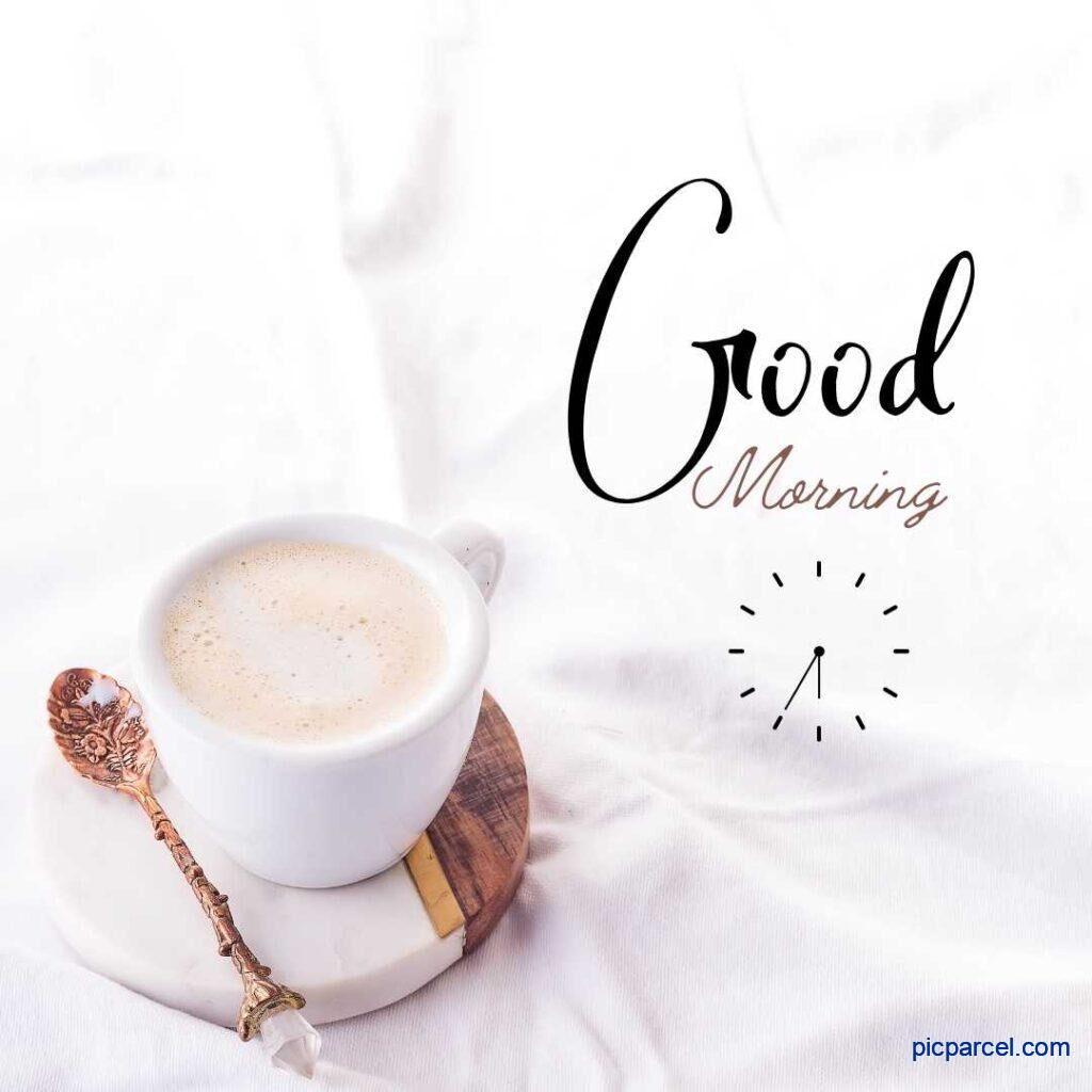 Good morning with the feeling of sipping a cup of coffee in the morning