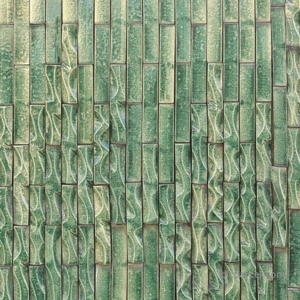 Green Bricks Shape Wall Stencil Images Wall Stencil Design Images